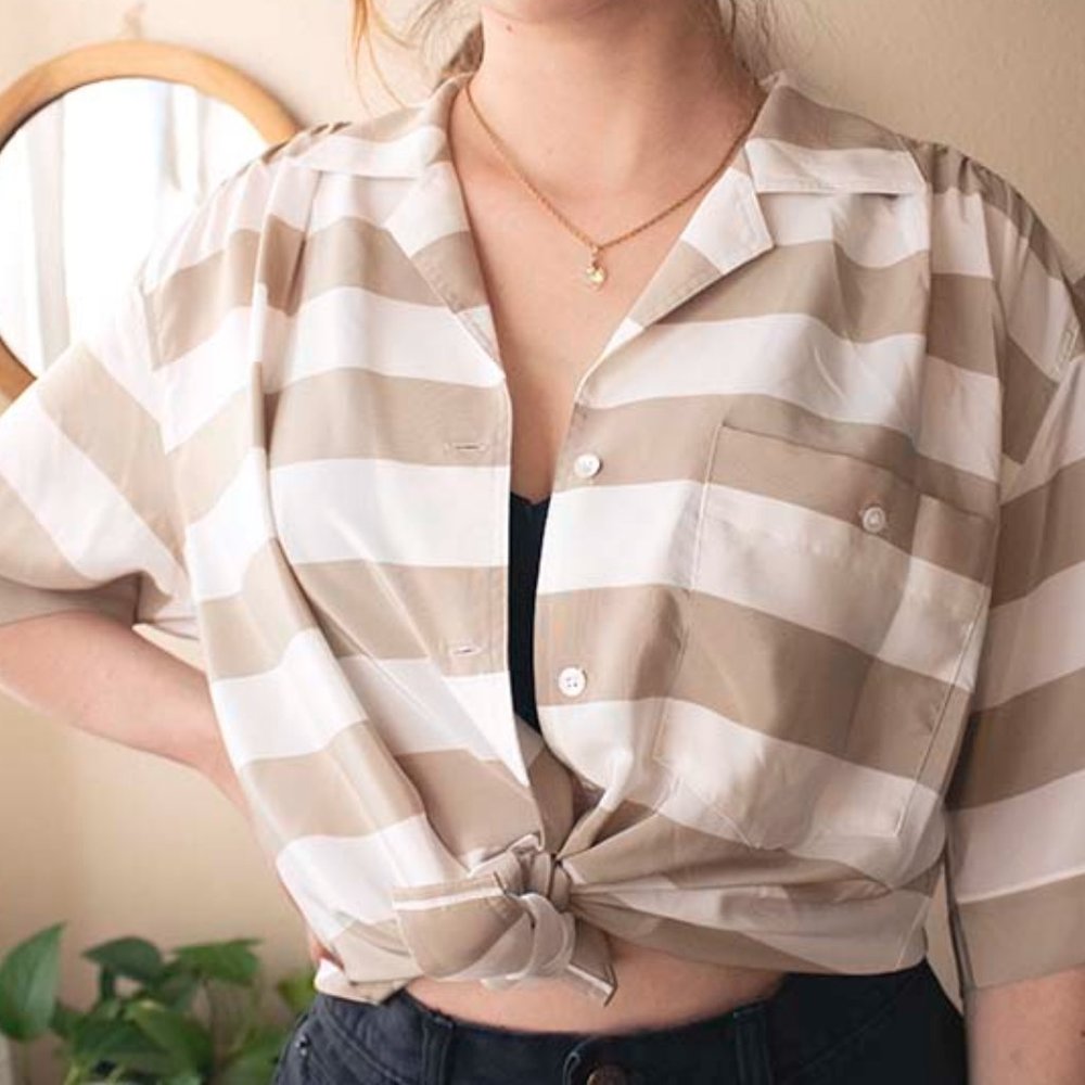 ⋆ liz claiborne striped top